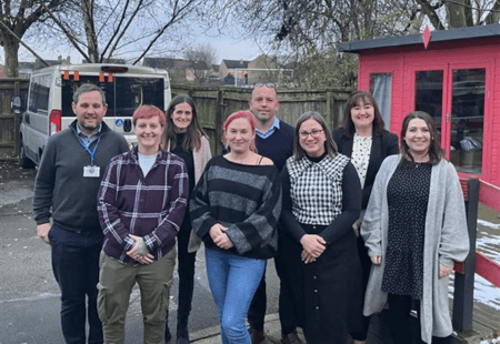 Guests from the Department of Health and Social Care visit our Broad Lane service in Leeds.