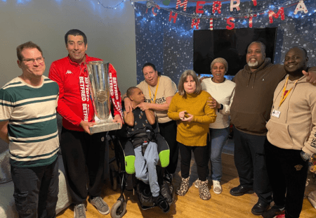 Rugby League supports social care charity including special festive visits.